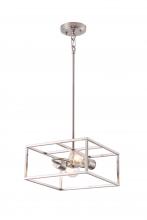 Lit Up Lighting LIT5731SN+MC - 12" 2X60 W Pendant in Satin Nickel finish